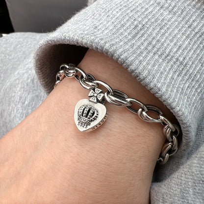 Pulsera de Plata 925 - Green heart