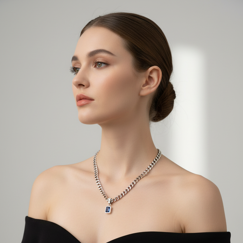 Collar de Plata 925 - Océano