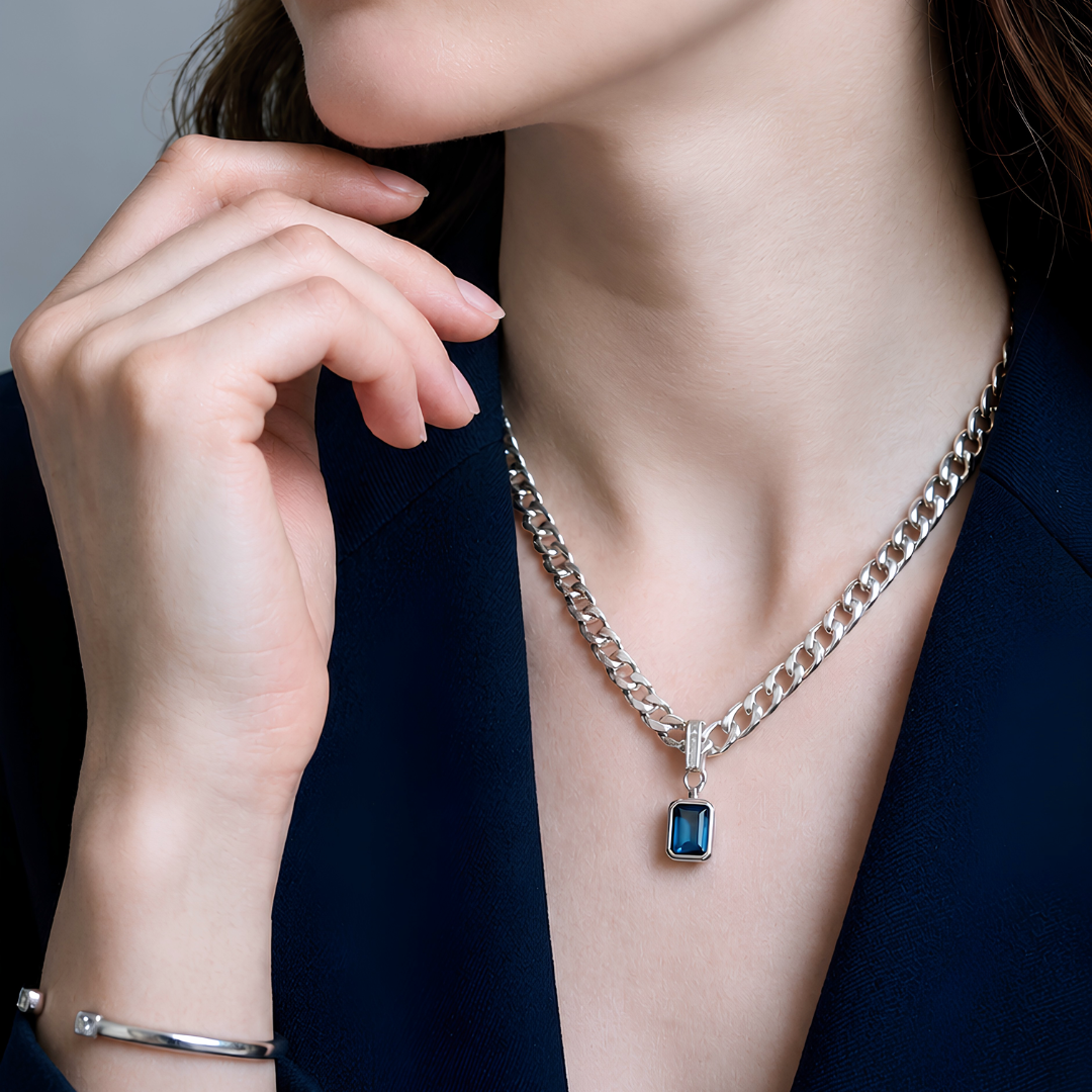 Collar de Plata 925 - Océano