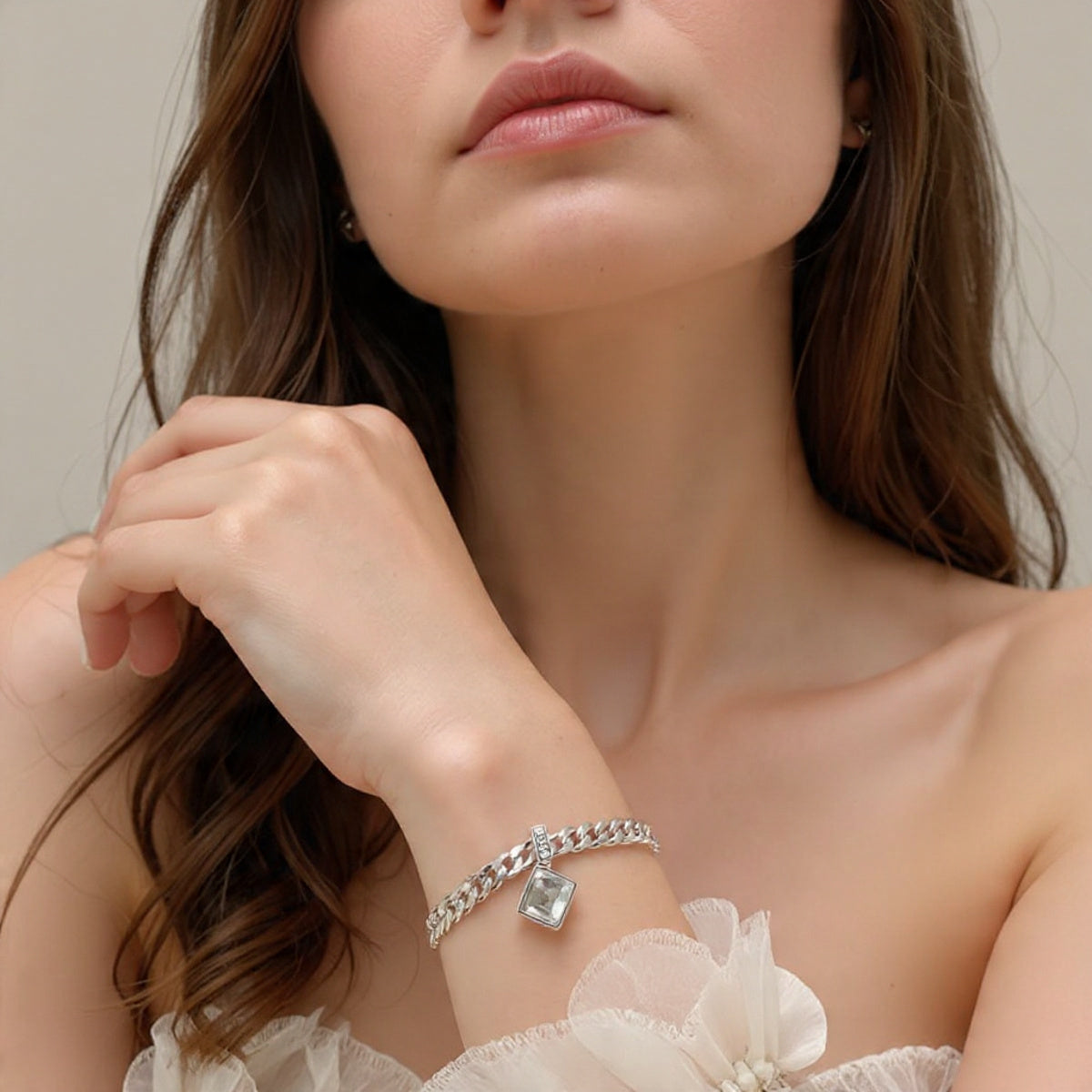 Pulsera de Plata 925 - Morganita