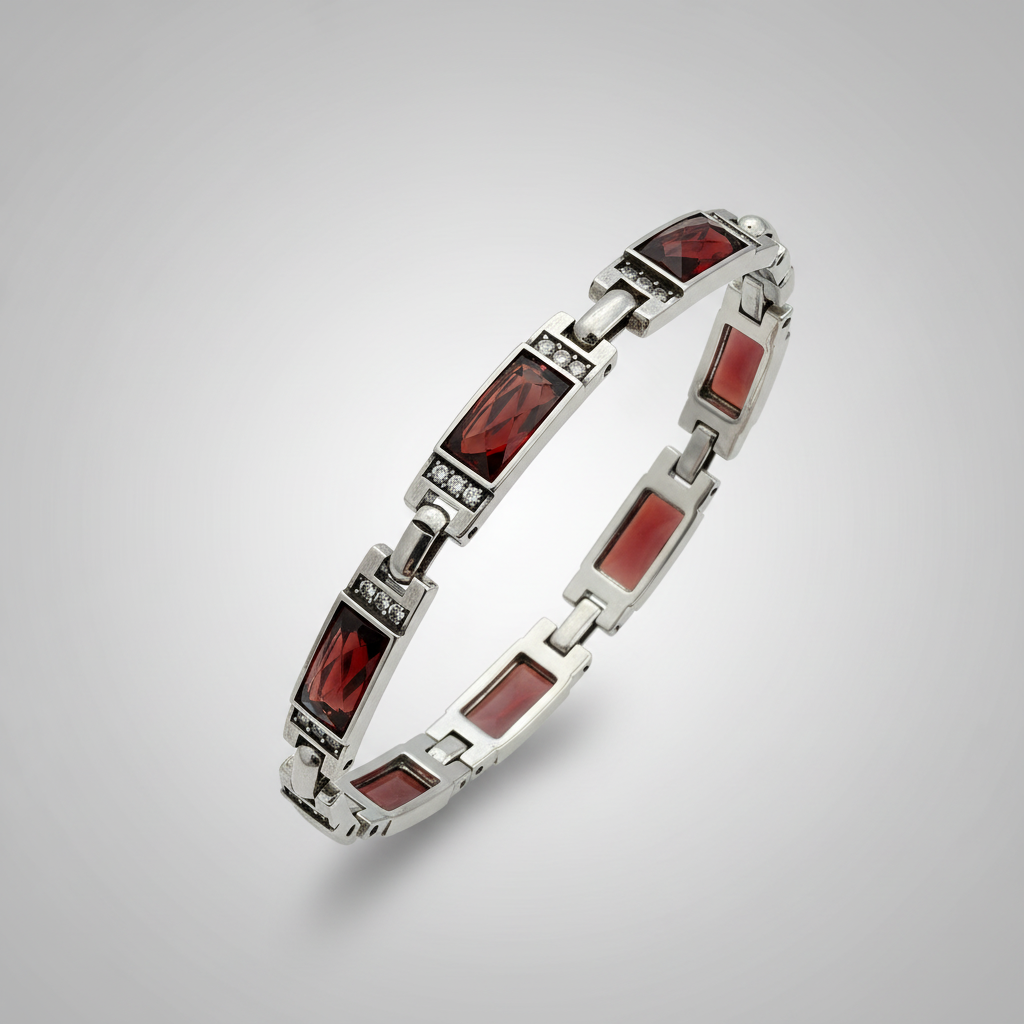 Pulsera de Plata 925 con cadena de hojas - Nadia
