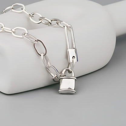 Collar de Plata 925 - Candado